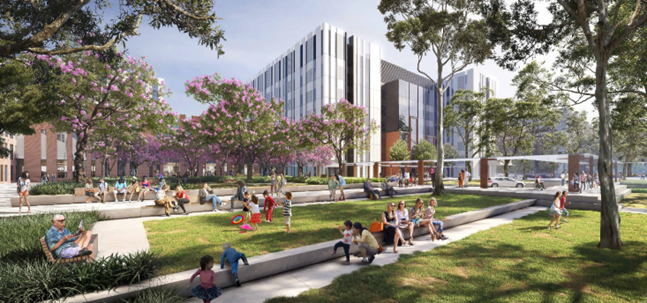 Artist's impression of the new Liverpool Health and Academic Precinct. 
