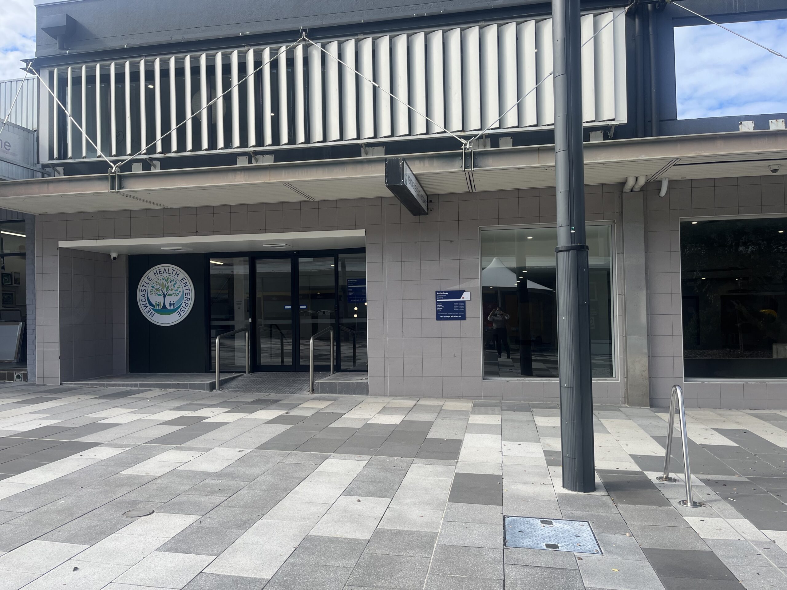 Come and see us at our new collection service at Charlestown! 4 The exterior of a medical centre.