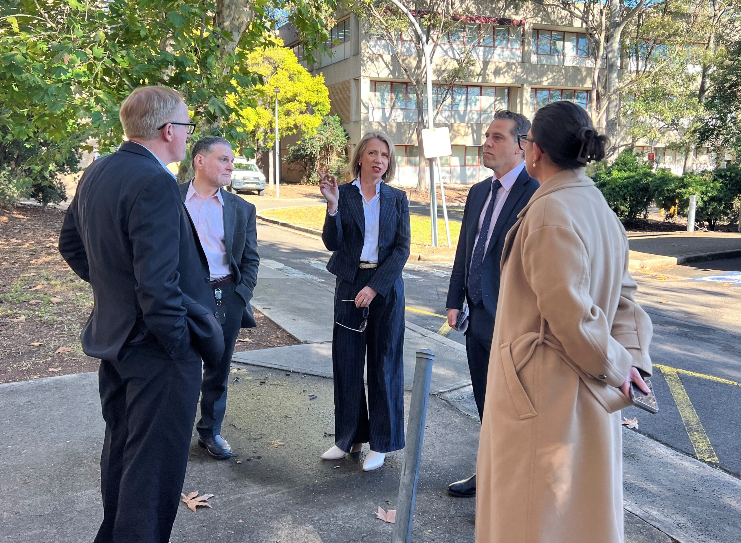 NSW Government announces $492 million to establish first statewide pathology hub at Westmead 1 A woman speaking to a group of people.