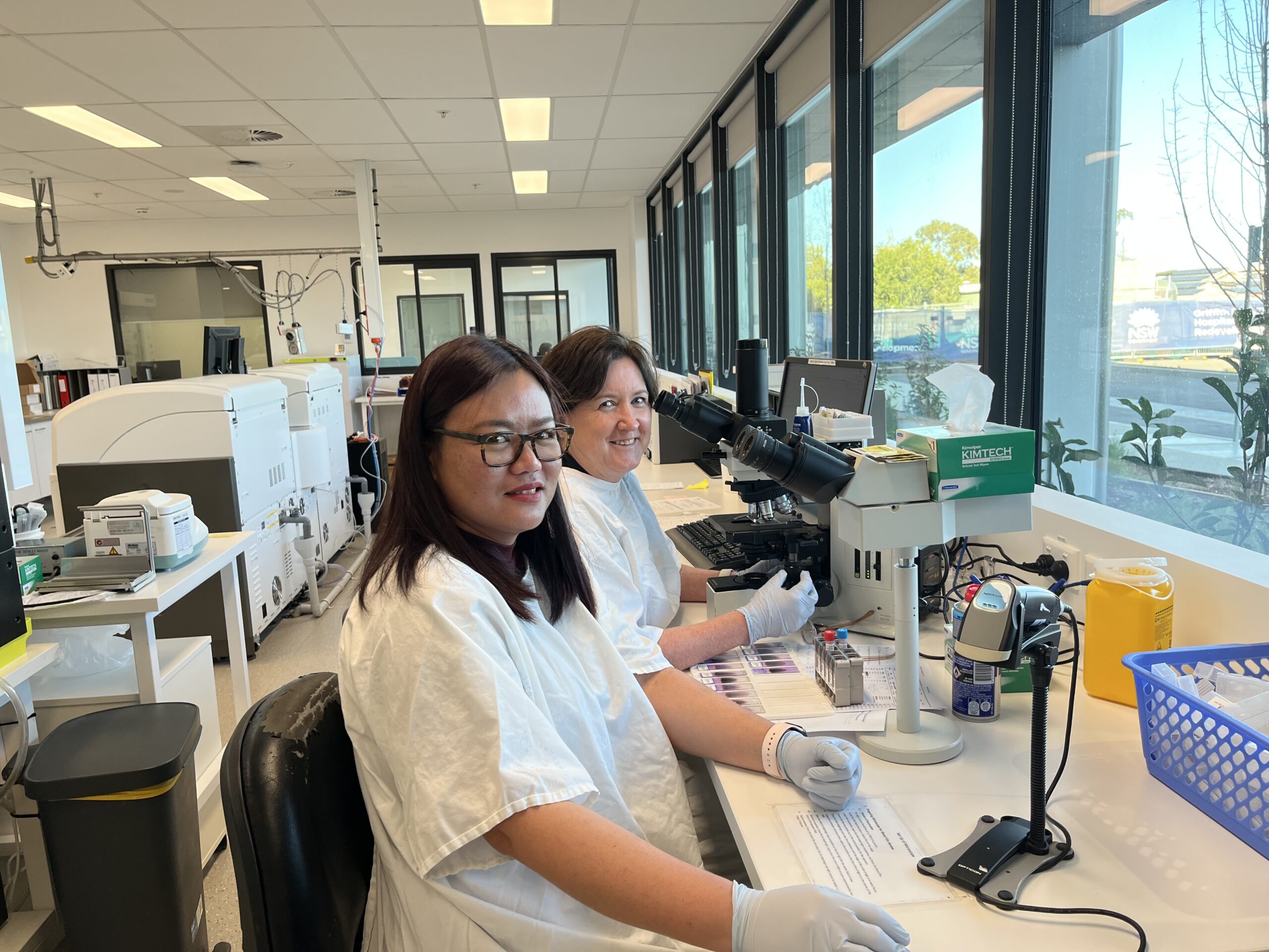 Take a look inside our new Griffith Laboratory 3 Griffith Laboratory staff in their brand new space.
